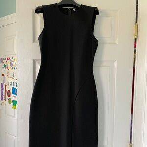 Theory Slit Seam Dress, Black, NWT